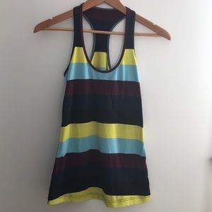 Lululemon Striped Work Out Tank